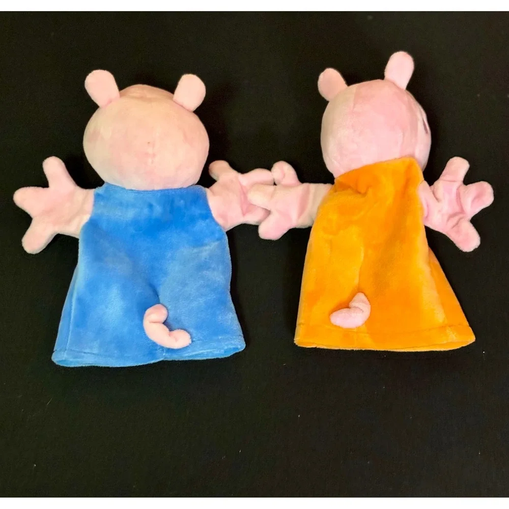 Peppa Pig George Mommy Hand Puppet Set TCG Toys Plush 9